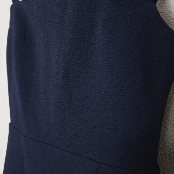 Lulus Bodycon Dress Square Neck Navy Size Small Minimalist Renaissance - Picture 4 of 8